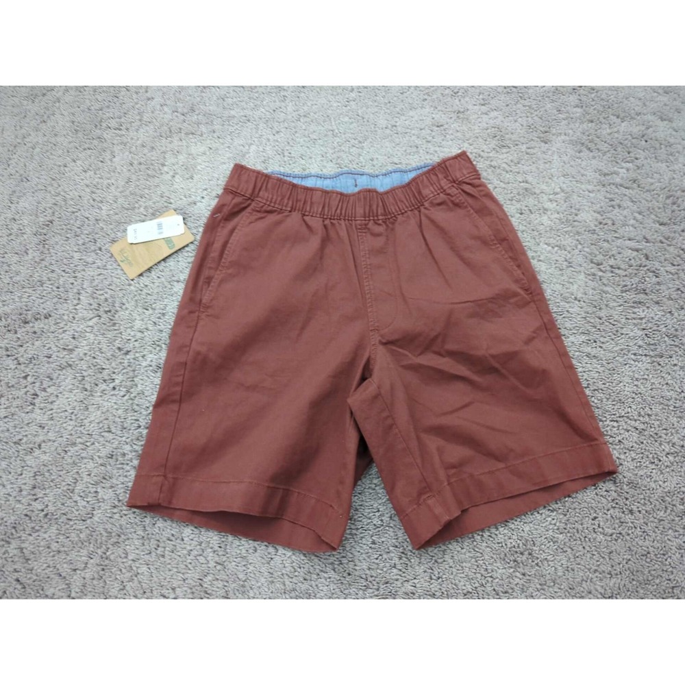 LL Bean Shorts Men S Lakewashed Light Hickory Inseam: 8" Pull-On‎ Drawstring NEW